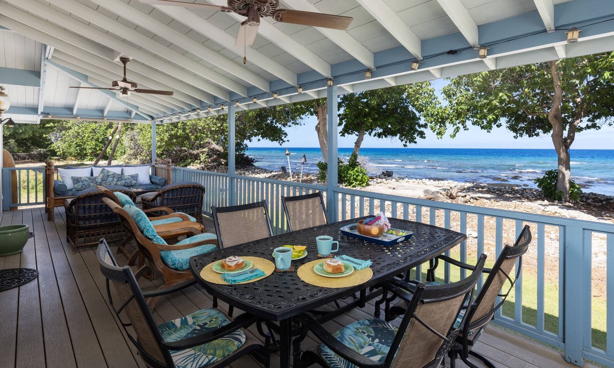 Kamuela Cottage | Big Island Blue Makai - Rare Oceanfront 2 BR in Puako, Turtles and Sunsets!