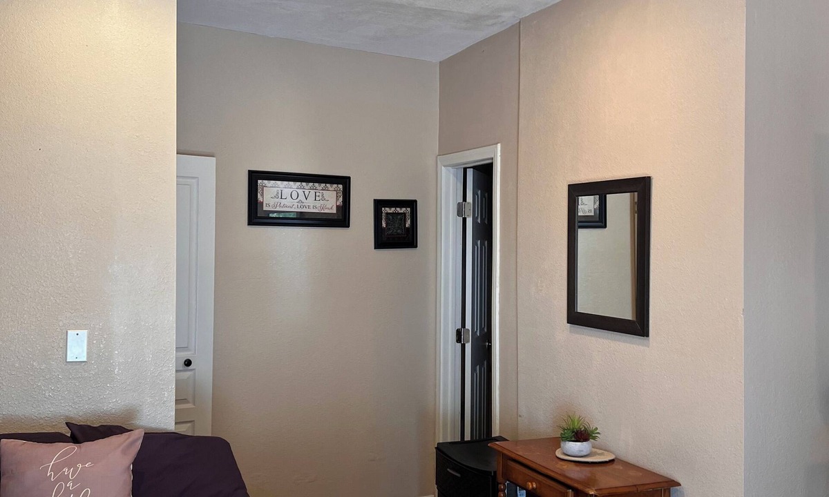 Downtown Riverside House | Charming Bedroom. In home
