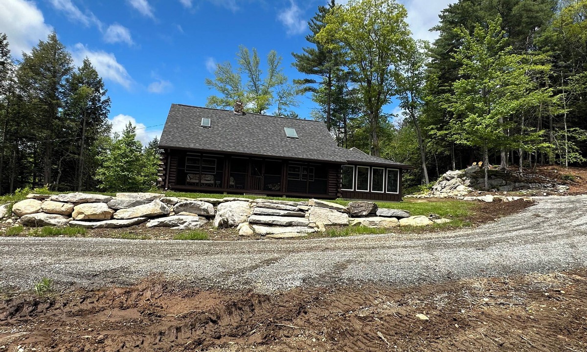 Becket Cabin | Cozy Modern 4 Bedroom Log Cabin on 45 Secluded Acres in the Berkshires