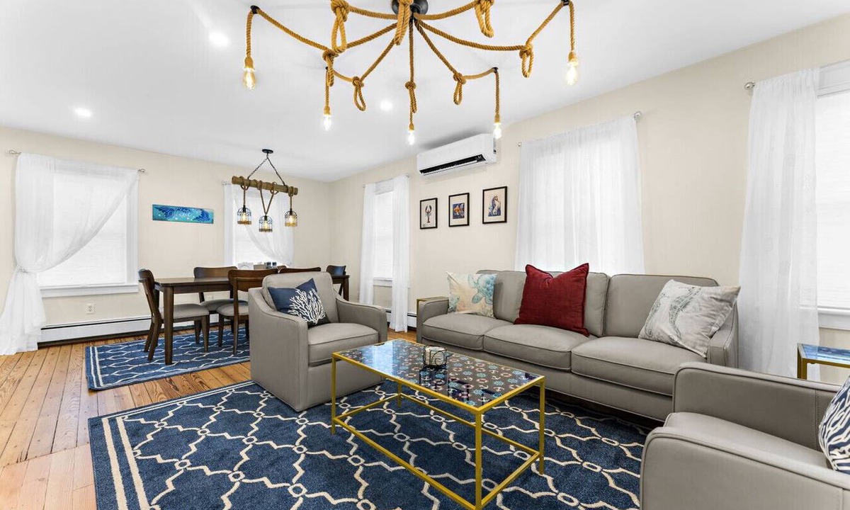 Stonington Apartment | Historic Home for 7: Walk to Beach, Pets & Family