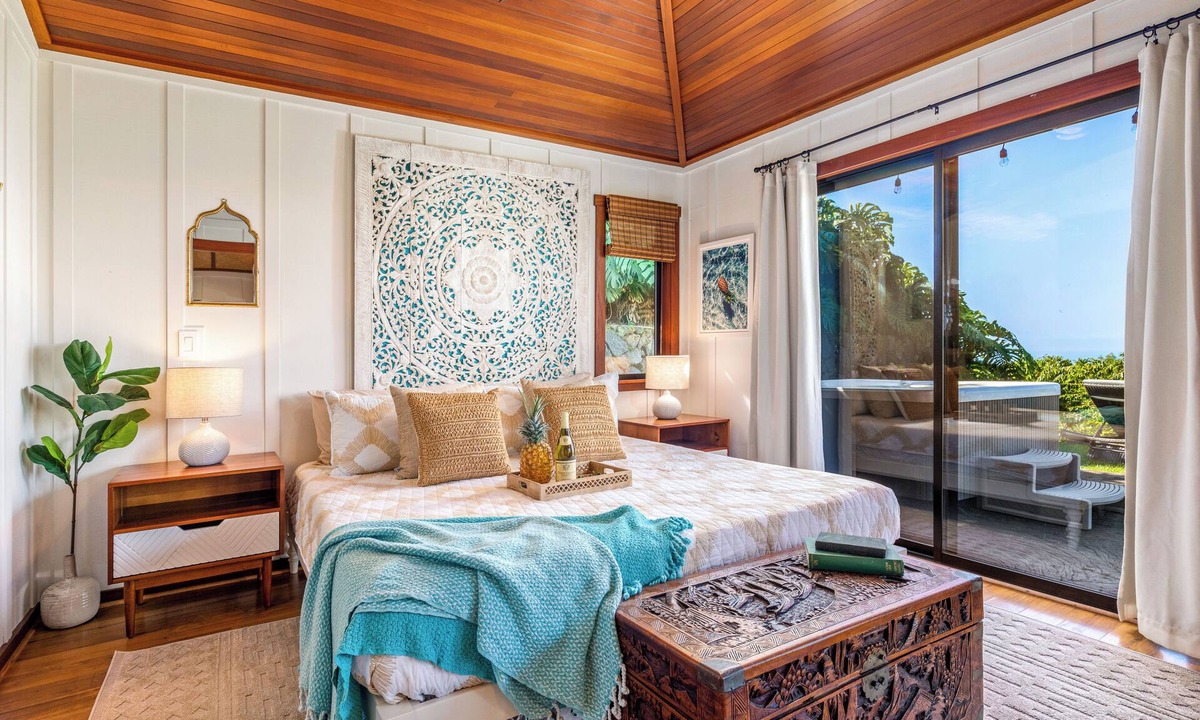 Honalo House | Holualoa Sanctuary Hot Tub, Ocean Views, A/C 12 Min to Beach