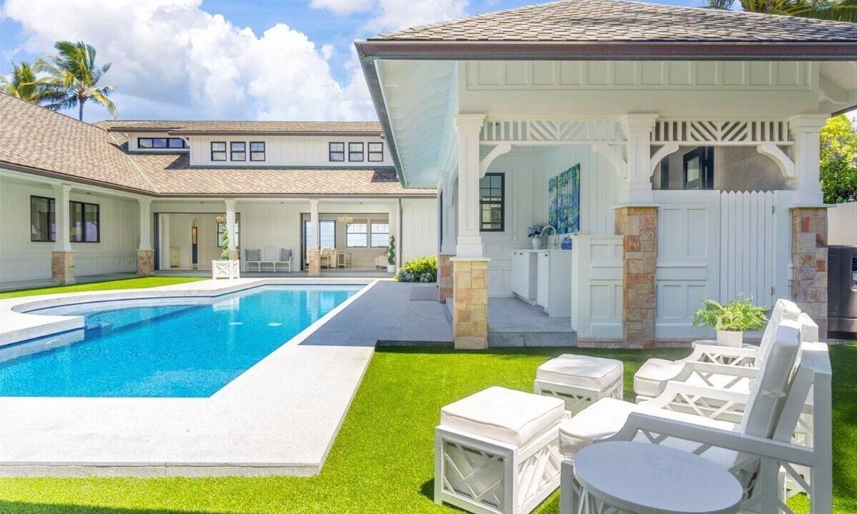Kailua House | Kailua Beachfront Estate by Gather: Beachfront Luxury w/Pool, Spa & Guest House