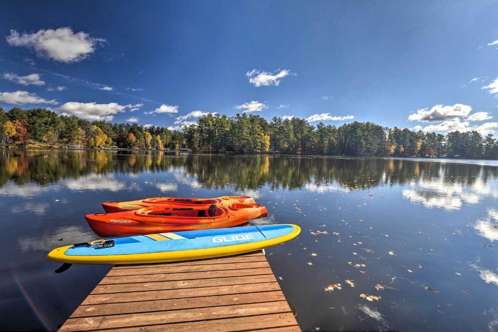 Eagle River House | Lakefront Eagle River Retreat w/Dock & Fire Pit!