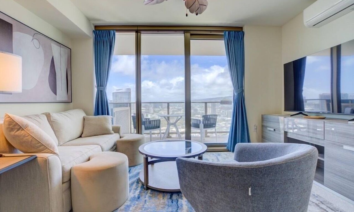 Ala Moana Condo | Newly Built at Sky Ala Moana 2 Bedroom! Great Oceanview! (SAW3508)