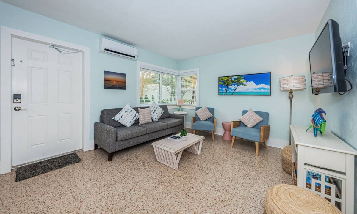 Sunset Beach Hotel | Poolside Suite- 2 beds- Large living room!