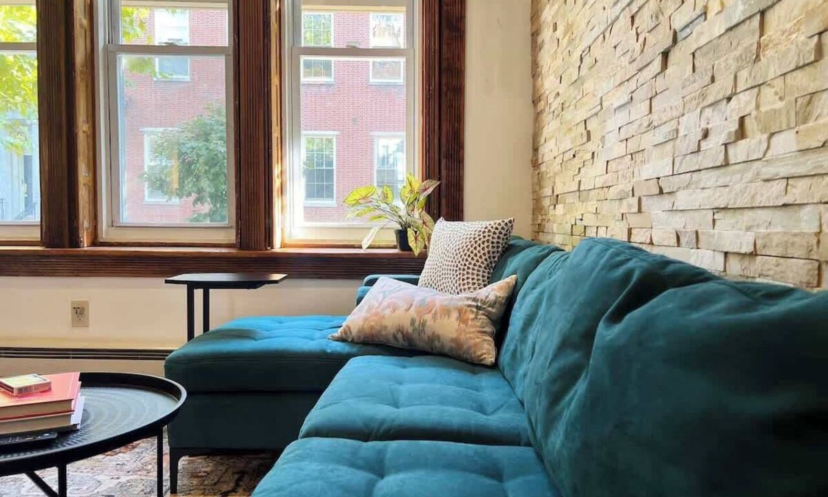 Washington Square West Apartment | Real Brick Cherrywood Kitchen Safe Walkable