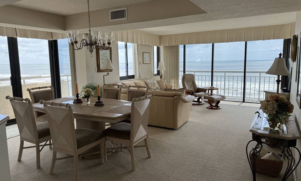 Crescent Beach Condo | Shoreham Towers II - Corner Unit - Wrap-around Ocean Views