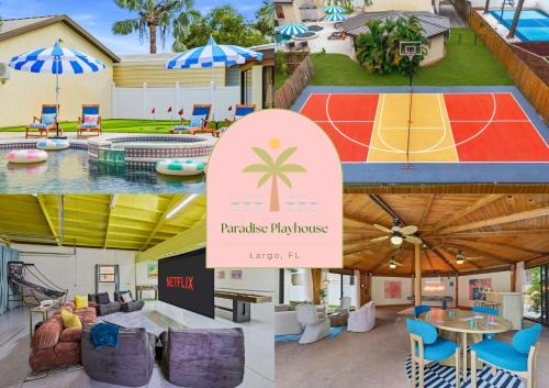 Largo House | Sleeps 10 Heated Pool Spa Arcade Putt Putt