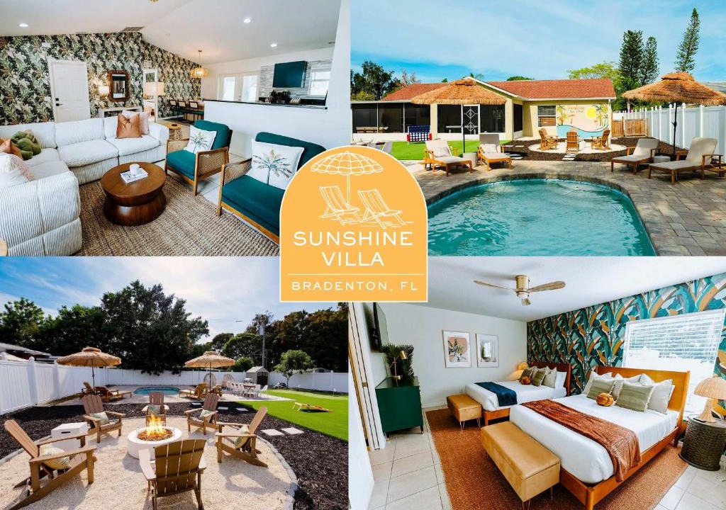 South Bradenton House | Sleeps 10 Outdoor Oasis Heated Pool Grill