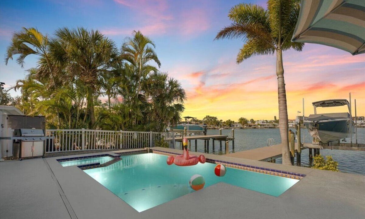 Indian Rocks Beach House | Water Lover's Paradise | Waterfront Private Dock Heated Pool