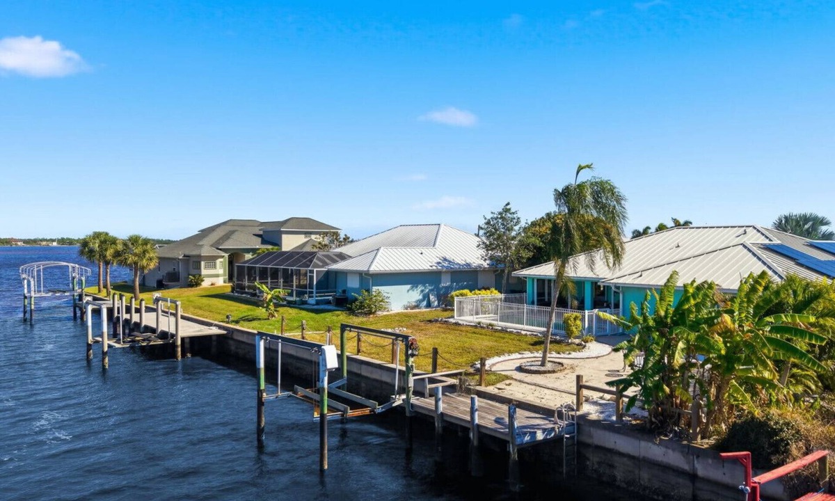Gulf Cove House | Waterfront Villa with Pool, Dock and Gulf Access