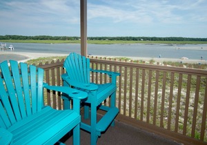 Best panoramic views in NMB! Views of inlet, across street from beach, pool, tennis, fish, surf