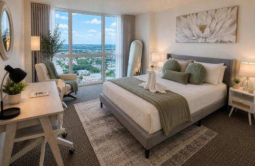 Fort Myers River District Apartment | 24th Floor Luxury Downtown Apartment with City Views Pool Spa Jacuzzi Cinema Game Room and more