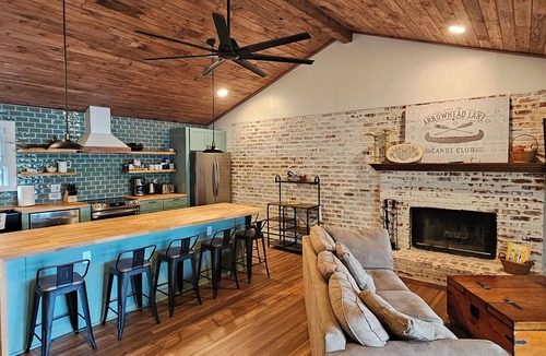 Pocono Lake House | 3 BR/2 BA Renovated Lakefront Retreat w/private dock, canoe/kayak, fire pit!