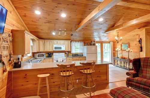 Robbinsville Cabin | 3 Mi to Lake Santeetlah! Rustic Apt w/Decks