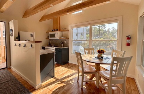Northeast Harbor Apartment | Acadia Retreat Firelit Garden Walk to Dining Two person maximum occupancy