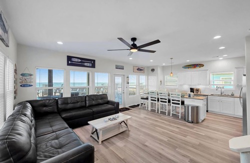 Port Bolivar House | Beachfront, Heated Pool, Hot Tub, Lift, Putt Putt, Pet Friendly, Sleeps 24