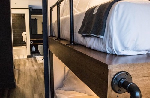 Historic District Cabin | Breckenridge Hotel Room | King Bed & Private Bunks