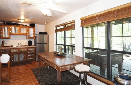 Vian Cabin | Cabin 1, AKA The Treehouse 1 bedroom and a loft. 2 bathrooms. Sleeps 5