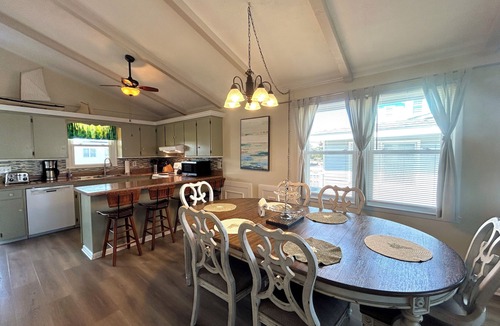 Holden Beach House | Canal home, 3 bedrooms, 2 bathrooms, dock, pet friendly, fenced in back yard.