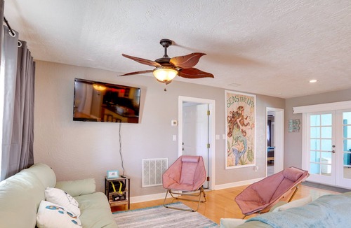 Disston Heights House | Colorful Coastal Home w/ Pool, 6 Mi to Beach!