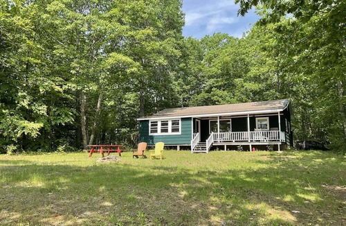 Nobleboro Cabin | Discover Lazy Acres in Nobleboro: a cozy 2-bedroom retreat by the water.