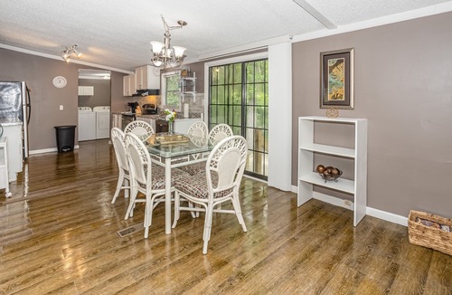 Shallotte House | Dog-friendly home in a prime location with a yard, patio, washer/dryer, and AC