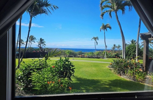 Punaluu Condo | Enjoy ocean views & walk to Black Sand Beach!