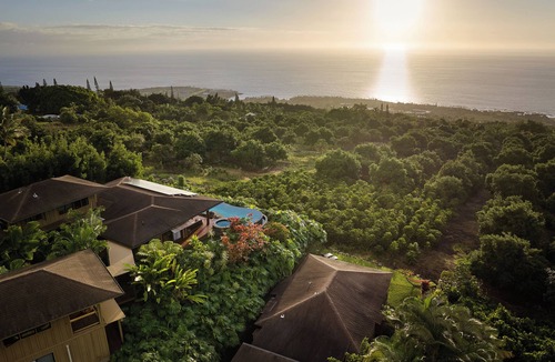 Honalo House | Holualoa Sanctuary Hot Tub, Ocean Views, A/C 12 Min to Beach