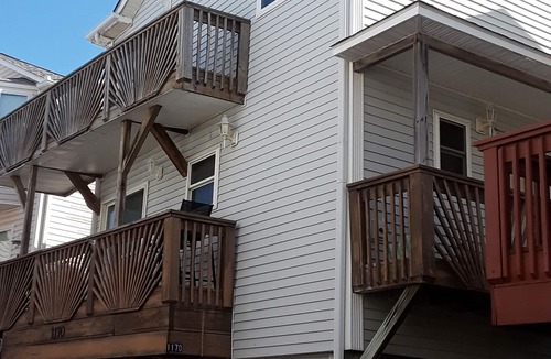 Surfside Beach House | It's high tide & you're so close to the beach you can sea it! Water Park is free