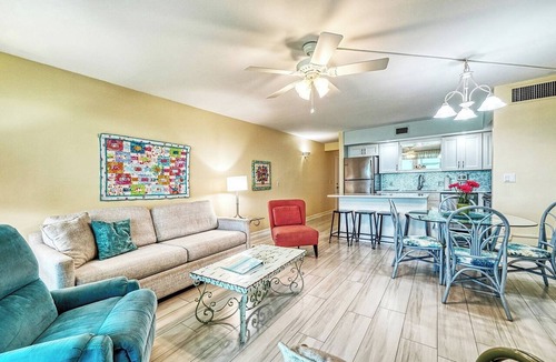 Longboat Key Apartment | LaPlaya 103A- Enjoy the peaceful, beach just a shell's throw from your door.