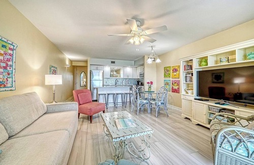 Longboat Key Apartment | LaPlaya 103A- Enjoy the peaceful, beach just a shell's throw from your door.