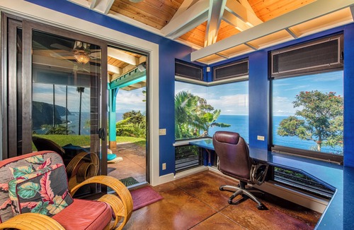 Kukuihaele House | Luxury 4BR Estate with Ocean Views, Pool, Slide & Gourmet Kitchen: Waipio Heaven