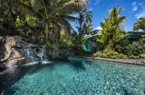 Kukuihaele House | Luxury 4BR Estate with Ocean Views, Pool, Slide & Gourmet Kitchen: Waipio Heaven