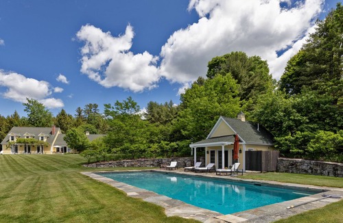 West Hartford House | Luxury estate on 17 acres with private pool, pond, gym, game room & views