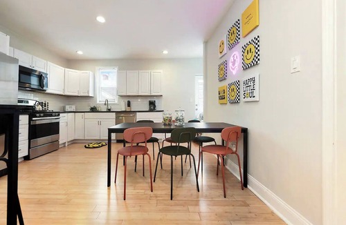 Lawrenceville House | Modern Lawrenceville 4BR w/Deck + 2 Car Garage w/EV Charger - Sleeps 11