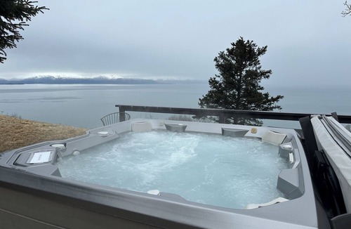 Diamond Ridge Cabin | Moose Cabin - Cozy retreat with bay views, a shared hot tub, and fire pit!
