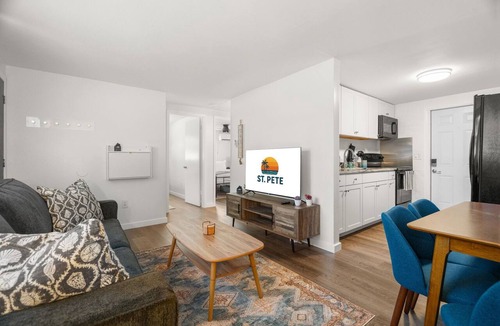 St. Petersburg - Clearwater Apartment | NEW Minutes to Downtown & Beach! Large Fenced Yard, Hammock, Fire Pit, Dining
