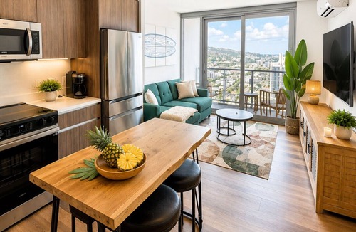 Ala Moana Condo | Newly Built High-Floor Condo with Diamond head & Ocean Views & Luxury Amenities