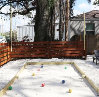 South Seminole Heights House | Outdoor Hangout with BBQ, Firepit, Bocce Ball and More