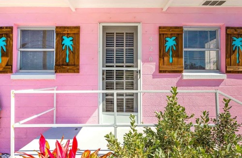 Downtown Dunedin House | Pink Flamingo - Dunedin Vacation Rental