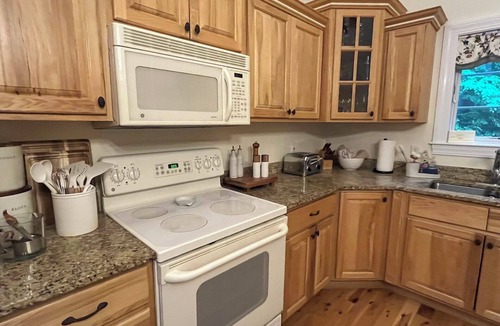 Bridgton House | Private, spacious lakefront home: mooring & floating dock & walk to quaint town
