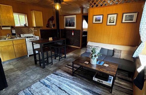 Susitna North Cabin | Rustic Red Retreat