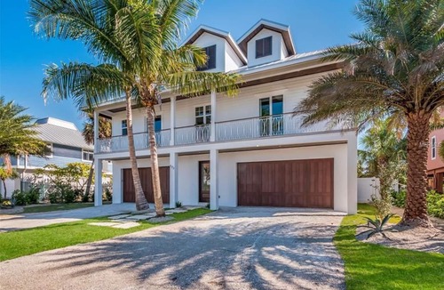 Anna Maria House | Sea La Vie Beach House - Luxury Home w/Pool, Spa, Dock & Canal Access on Anna Maria