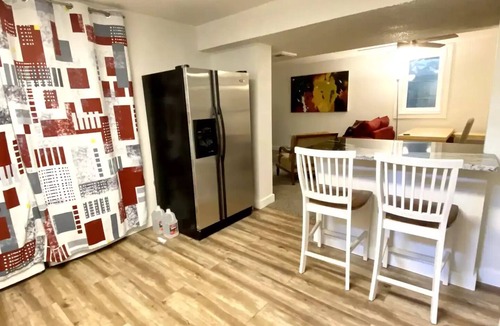 Lafayette Apartment | Spacious King Bed Suite, Kitchen, Living Room, Office, Lower Level Apartment