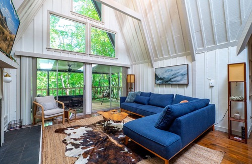 Sky Valley Cabin | THE AWAY FRAME: Cozy 5 Bdrm A-Frame in the Woods