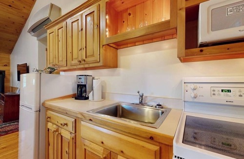 Northport Cabin | Unwind in this dog-friendly cabin with kitchen, firepit, WiFi & wooded views