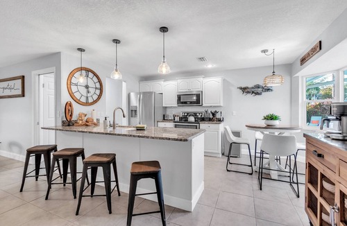 Harbor Bluffs House | Updated! Heated Pool! Near Beach! Grill, Parking, Outdoor Oasis! ~ Rosemary's Hacienda