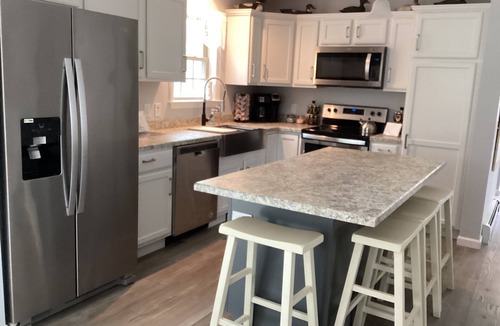 Gouldsboro House | Waterfront Hot Tub Kids Playscape Kayaks Pet Friendly Mini Resort with A/C