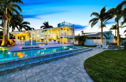 Indian Rocks Beach House | Waterfront Oasis | Pool, Dock, Golf Cart to Beach